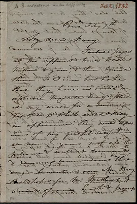 Letter from Maria Weston Chapman, Paris, [France], to Mary Anne Estlin, Feb'y 7th, [1852]