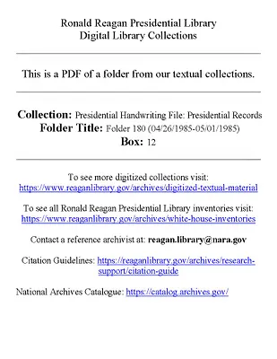 Folder 180 (04/26/1985-05/01/1985)