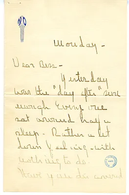 Letter from Natalie Wallace to Bess W. Truman