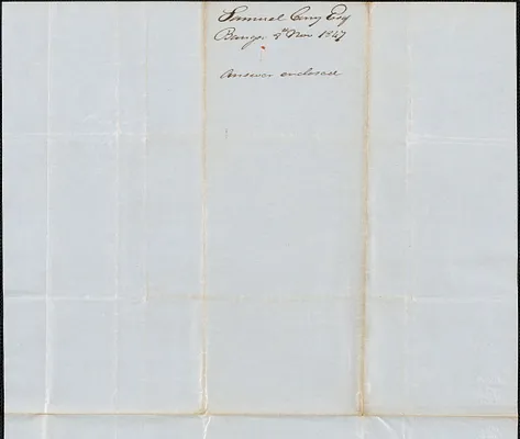 Maine Land Agent Samuel Cory to George Coffin, 8 November 1847