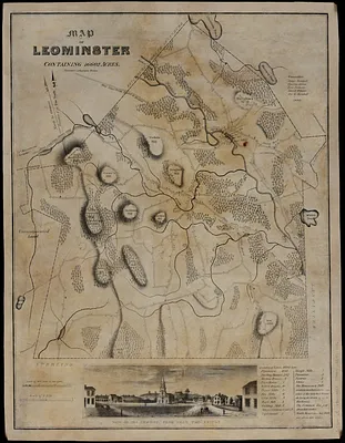 Map of Leominster containing 16602 acres