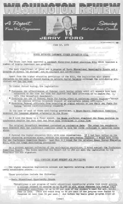 Ford Newsletter, June-July 1972