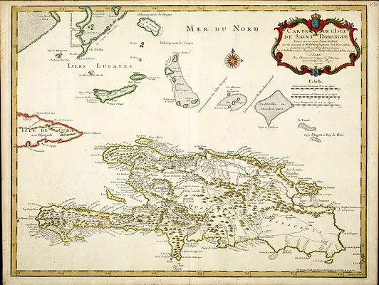 Carte de l'Isle de Saint Domingue