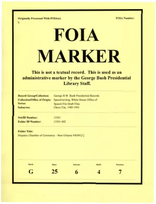 Hispanic Chamber of Commerce - New Orleans 9/8/89 [1]