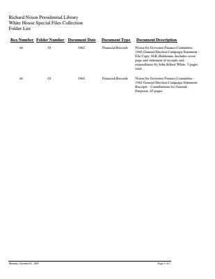 WHSF: Returned, 64-18