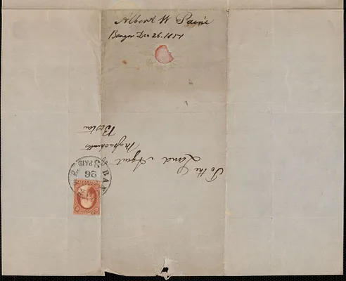 Albert W. Paine to Land Agent of Massachusetts, 26 December 1851