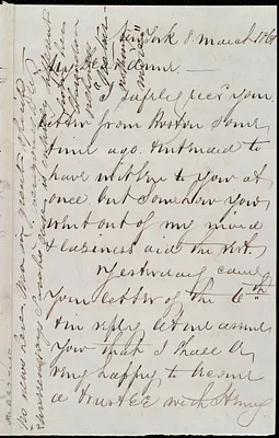 Letter from Debora Weston, Weymouth, [Mass.], to Anne Greene Chapman Dicey, 11 March [18]61