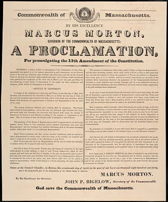 Proclamations Re: Representation in State Government, 1837, 1840