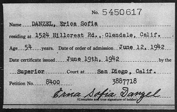 Danzel, Erica Sofia - 1942