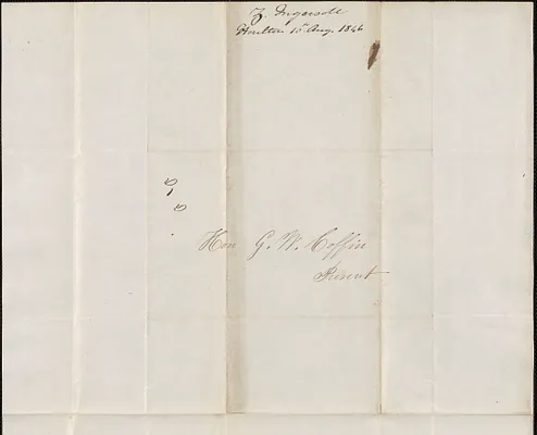 Z. Ingersoll to George Coffin, 10 August 1846