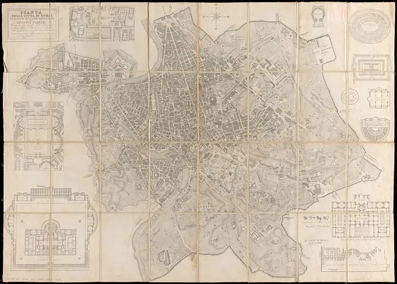 Pianta della citta di Roma