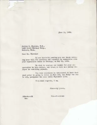 Letters Sent to Rollin H. Stevens, June 11, 1934