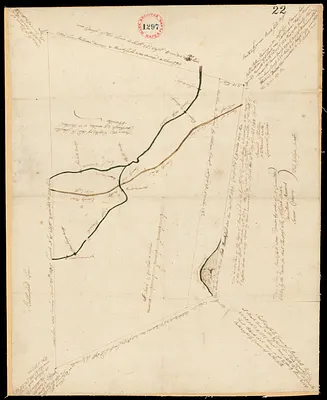 Plan of Buckfield surveyed by Thomas Joselyn, dated by 1794-5.