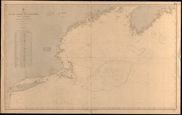 North America, Atlantic coast of the United States, Halifax to New York with southern part of Nova Scotia