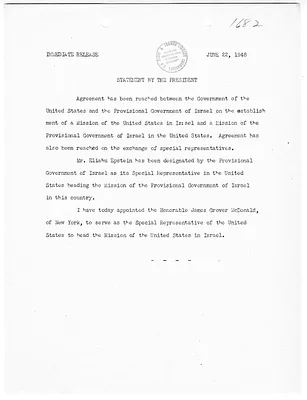 White House Press Release, Statement by President Harry S. Truman