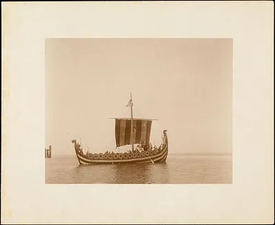 Plymouth Tercentenary Pageant, episode I, section I: the Norse galley arrives in Plymouth Harbor