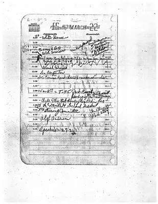 Lyndon Johnson's 1956 Desk Diary I, beginning 3/22/1956