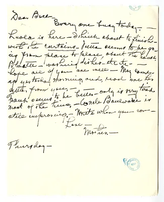 Letter from Madge Gates Wallace to Bess W. Truman