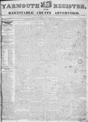 Yarmouth Register, and Barnstable County Advertiser