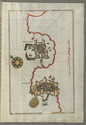 Map of the Coastline From Izola as Far as Koper