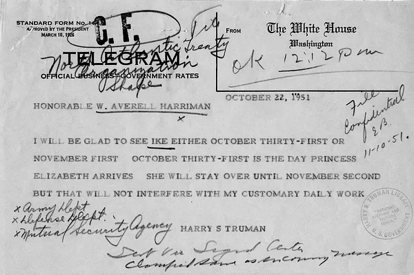 Correspondence Between President Harry S. Truman and Averell Harriman