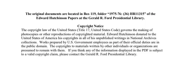 1975-76: (36) HR11315 - Jurisdiction - U.S. Courts in Suits against Foreign Countries
