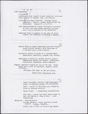 Photocopy of “LCRC Beginning” cards