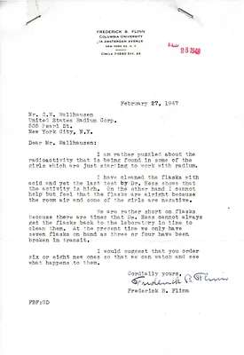 Letters Received to C.W. Wallhausen, February 27, 1947