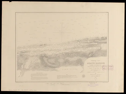 Preliminary chart of Agate Harbor, Lake Superior