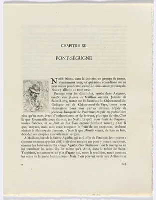 Frédéric Mistral: Mémoires et Recits by Frédéric Mistral: bust of old man (page 145)