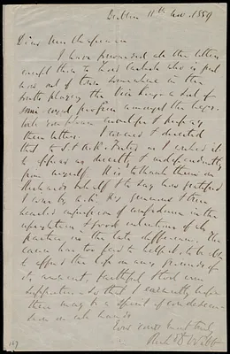 Letter from Richard Davis Webb, Dublin, [Ireland], to Maria Weston Chapman, 11th Nov. 1859