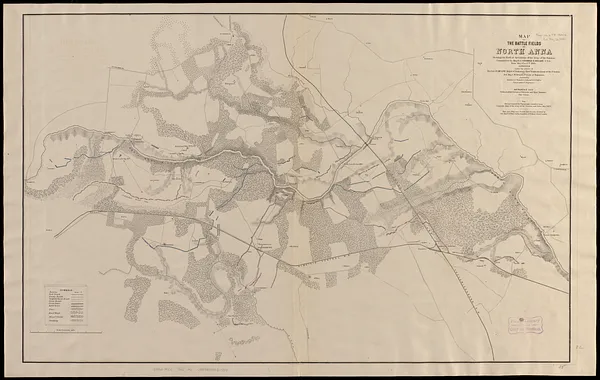 Map of the battle fields of North Anna