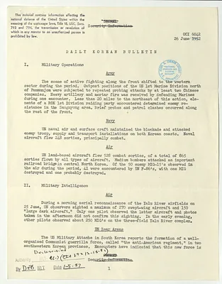 Memorandum, Daily Korean Bulletin
