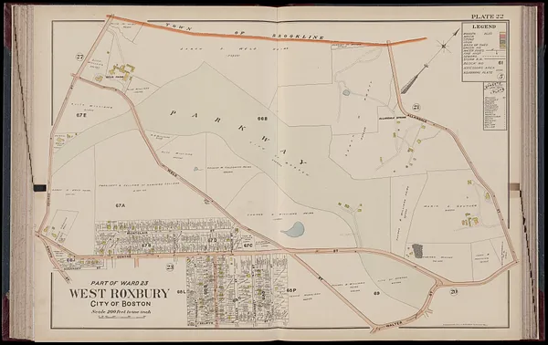 Atlas of Dorchester, West Roxbury and Brighton, city of Boston