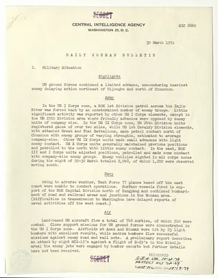 Memorandum, Daily Korean Bulletin