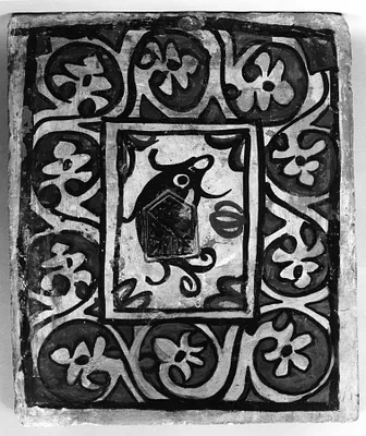 Ceiling Tile (socarrat) with Dolphin or Porpoise