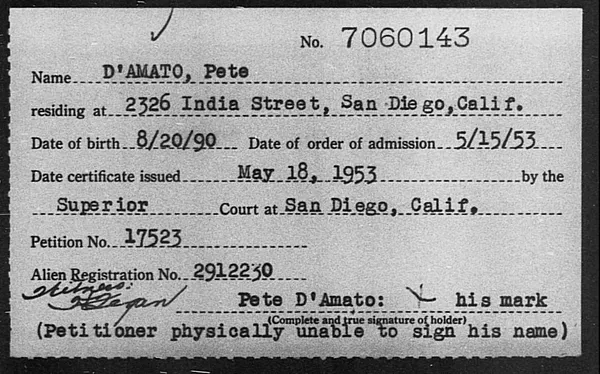 D'Amato, Pete - 1953