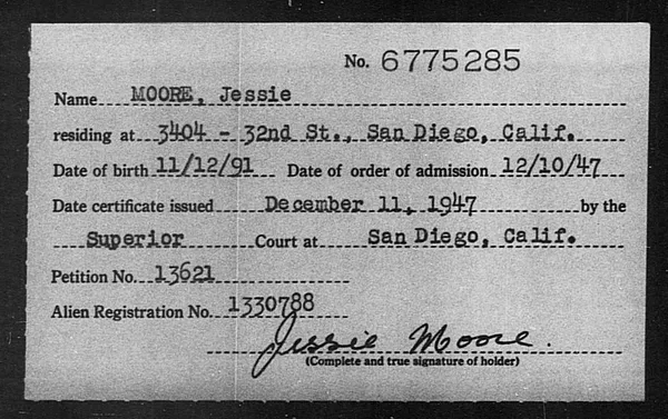 Moore, Jessie - 1947