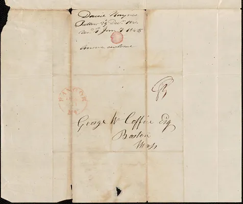 D. Haynes to George Coffin, 29 December 1844