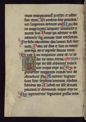 Historiated Initial ""E"" with a Jewish Priest