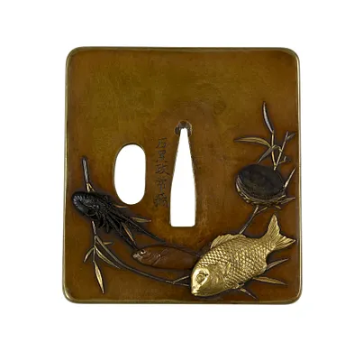 Tsuba with Fish and Seafood