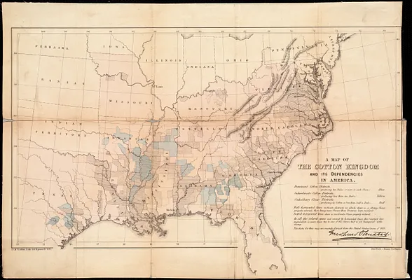 A map of the cotton kingdom and its dependencies in America