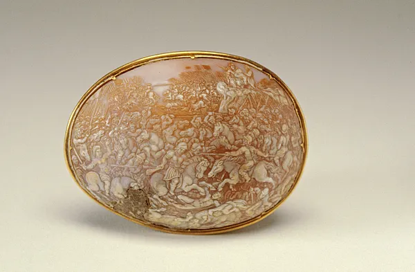 Cameo with Battle of the Israelites and the Amalekites