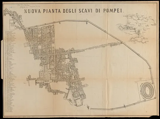 Nuova pianta degli scavi di Pompei