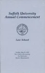 2001 Suffolk University commencement program, Law School