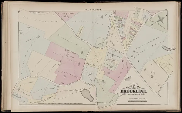 Atlas of the town of Brookline, Massachusetts