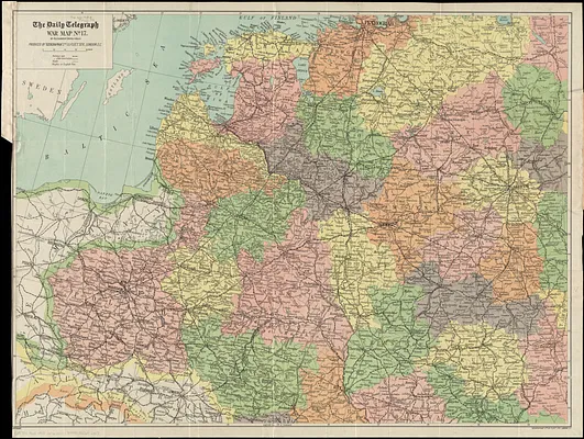The Daily Telegraph war map no. 17