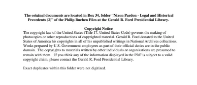 Nixon Pardon - Legal and Historical Precedents (2)