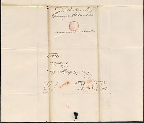 D. Parker to George Coffin, 13 November 1840