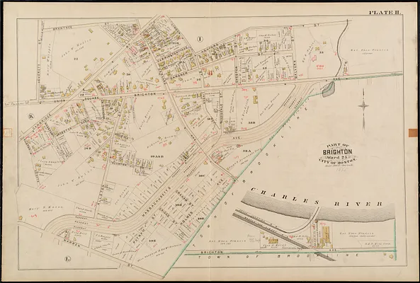 Atlas of the city of Boston : Charlestown and Brighton